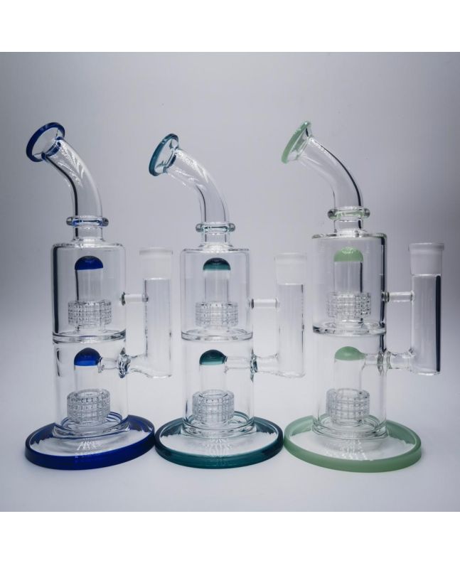Glasbong mit Percoolator, bubbler H 29 cm 18,8 mm Φ 65 mm
