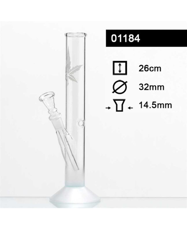 Glasbong Ganja  H 26 cm, 14,5 mm