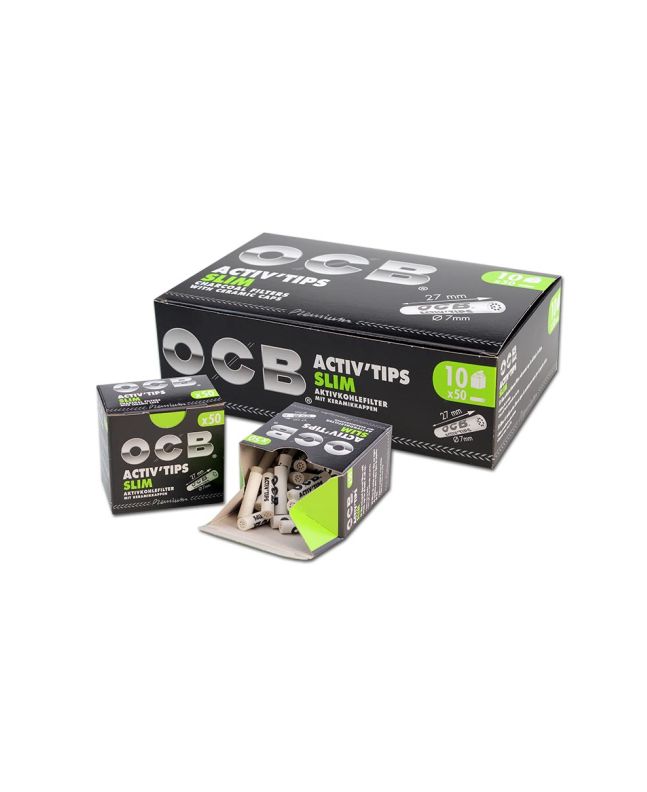 Aktivkohlefilter OCB ActivTips SLIM - 50 Stk.