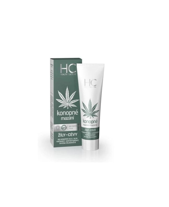 Hanfcreme bei Schwellungen und Beinschmerzen - konopne mazanii 75 ml