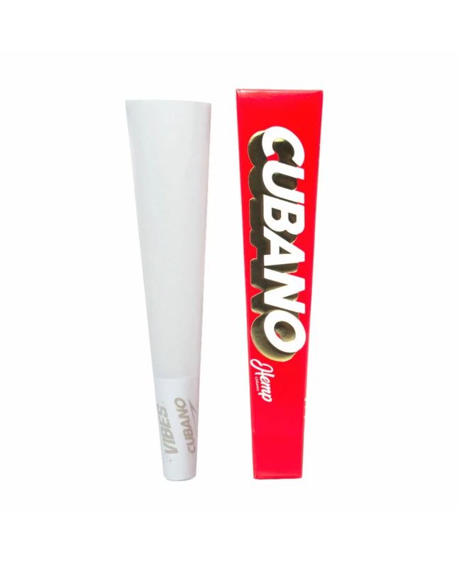 VIBES Cubano Hemp - Fertigkegel Seidenpapier RED 