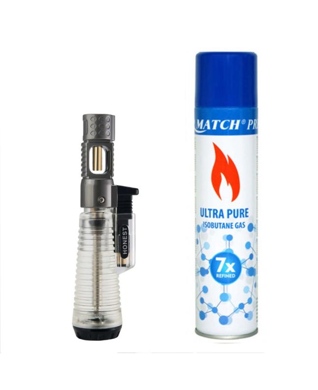 Leichter , Gasbrenner Honest YD-1 + Gas Silver Match