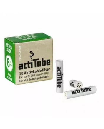 ActiTube EXTRA SLIM Aktivkohlefilter 6 mm 10 Stck.