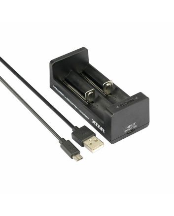 XTAR MC2 - Ladegerät für 18650 Akkus für USB 1A