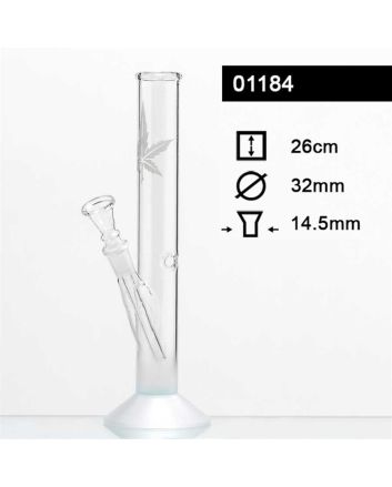 Glasbong Ganja  H 26 cm, 14,5 mm
