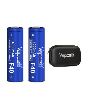 2x Vapcell F40 INR 21700 4000mah + Fall