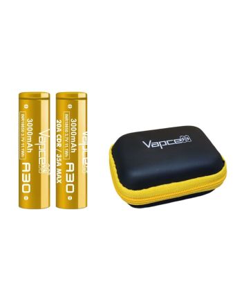 2x Vapcell A30 18650 3000 mAh + Fall