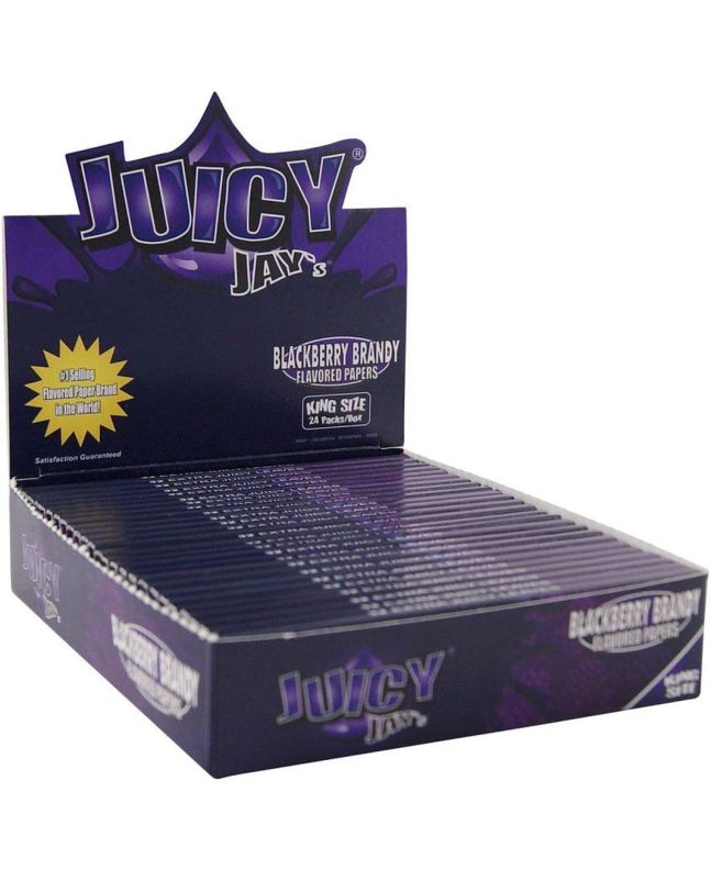 Juicy Jay's Blättchen mit Blackberry Brombeere-Geschmack - 32x Blatt