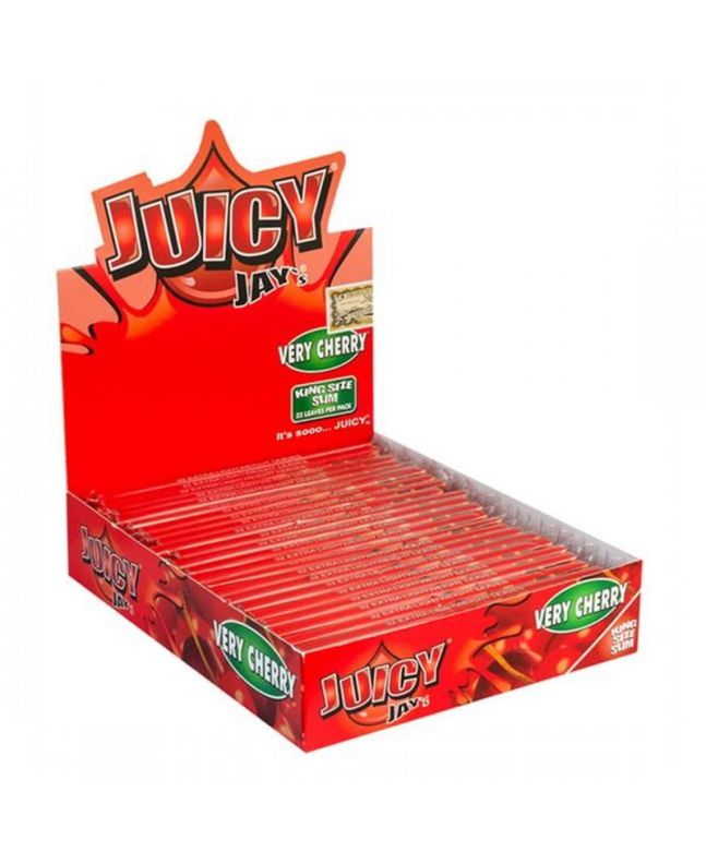 Juicy Jay's Blättchen mit Very Cherry Kirsche-Geschmack - 32x Blatt