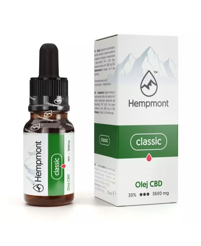 CBD-Hanföl 30 % 3600 mg, Hempmont Classic – 12 ml