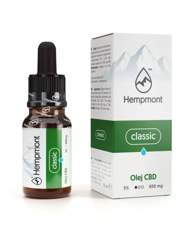 CBD-Hanföl 5 % 600 mg, Hempmont Classic – 12 ml