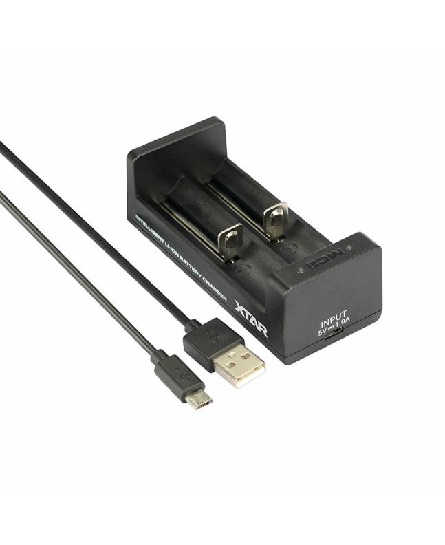 XTAR MC2 - Ladegerät für 18650 Akkus für USB 1A